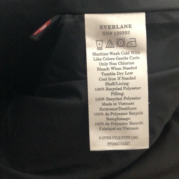 Everlane The ReNew Jacket Puffer Black NWT XXS - Picture 9 of 9